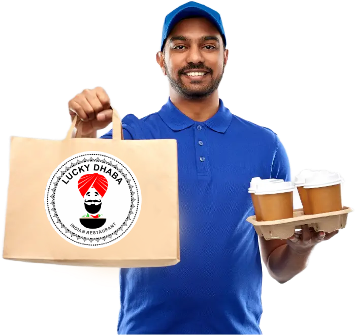 Delivery man at lucky Dhaba